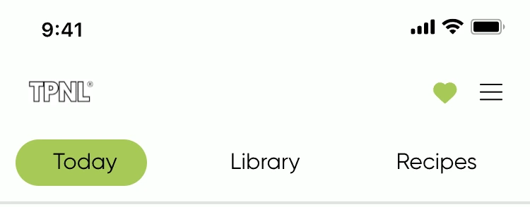 Top bar and Home tabs component